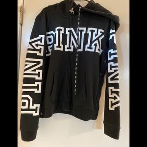 Pink hoodie full zip